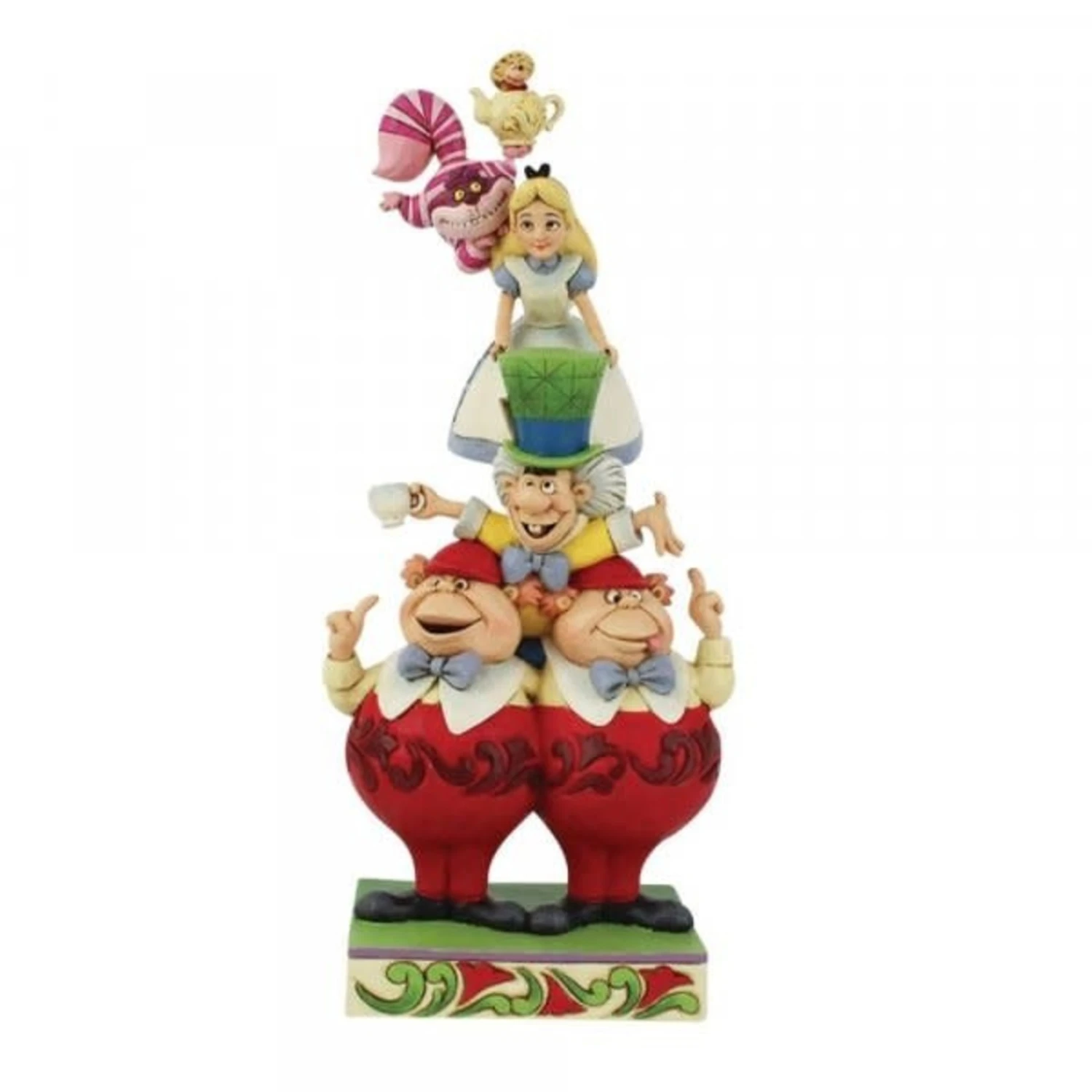 Disney - Alice Stacked - “We’re All Mad Here” Figurine Disney - Alice Stacked - “We’re All Mad Here” Figurine -Toy Store disney traditions disney alice stacked were all ma