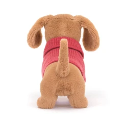 Jellycat - Sweater Sausage Dog Pink -Toy Store jellycat beautifully scrumptious jellycat sweater 1