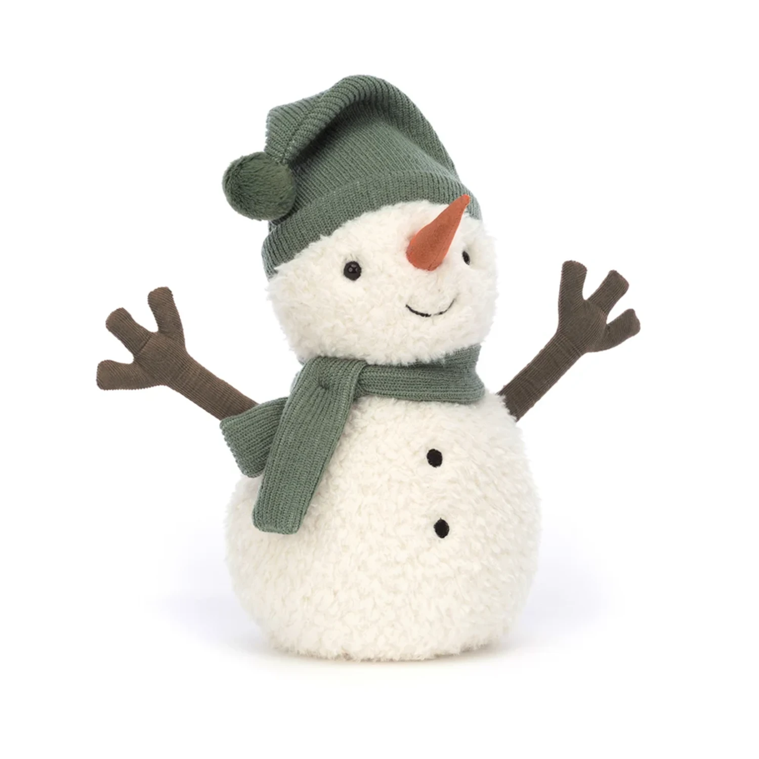 Jellycat - Maddy Snowman Large - Green Jellycat - Maddy Snowman Large - Green -Toy Store jellycat festive jellycat maddy snowman large gree