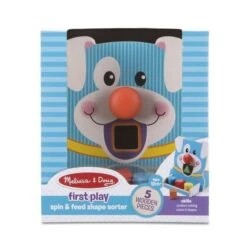 Melissa & Doug First Play - Spin & Feed Shape Sorter -Toy Store melissa doug first play spin feed shape sorter 4