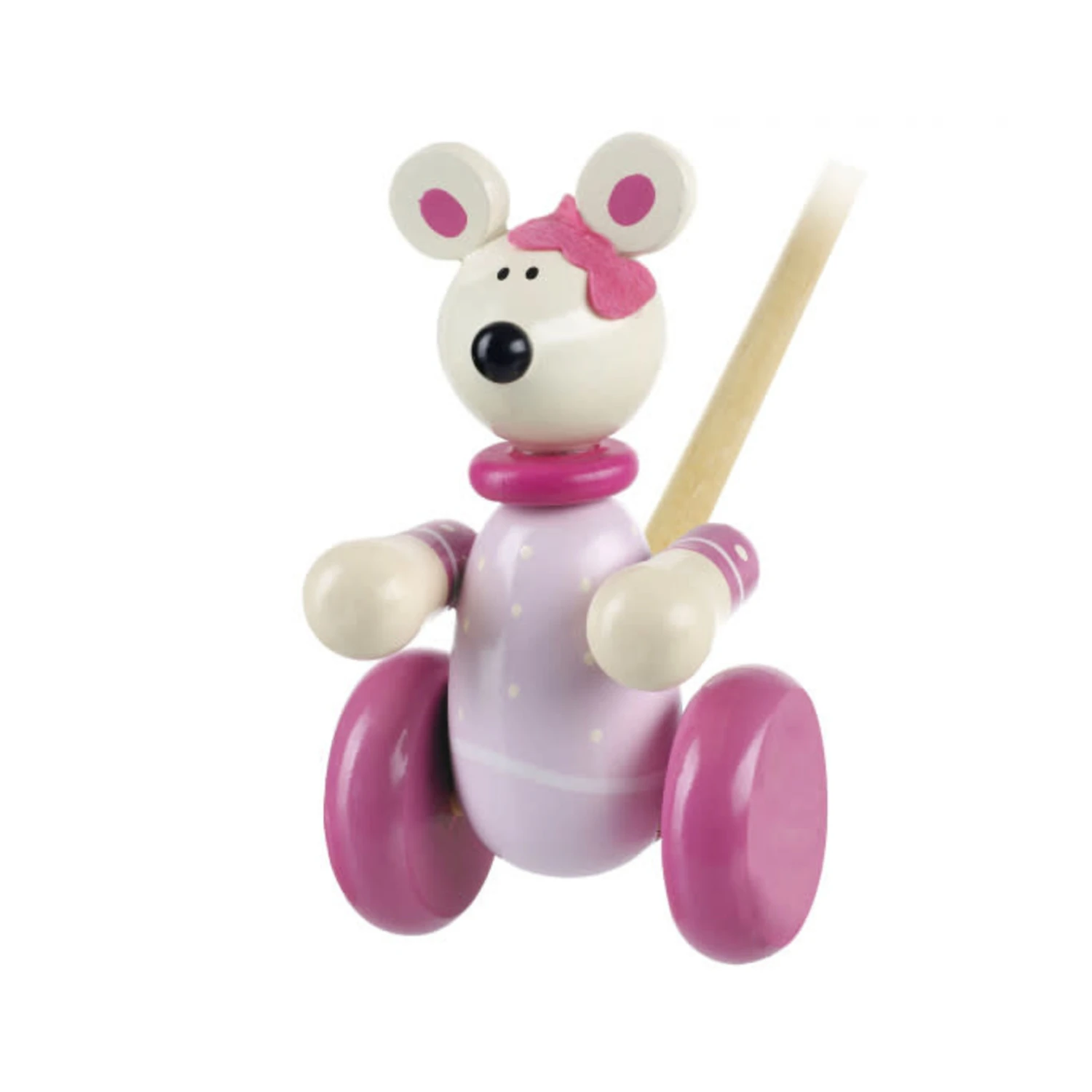 Push Along - Pink Mouse Push Along - Pink Mouse -Toy Store orange tree toys push along pink mouse