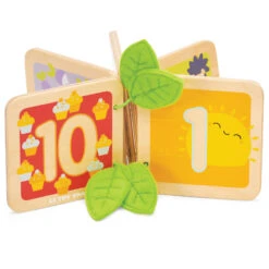 Wooden Counting Book 5 Wooden Counting Book -Toy Store petilou wooden counting book 5
